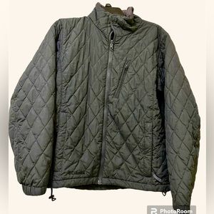 Columbia Ladies Interchange Quilted Full Zip Winter Jacket Coat Gray Size Medium